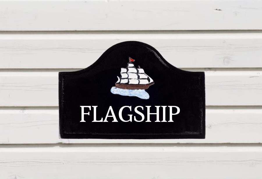 Galleon House Sign 12" X 8"