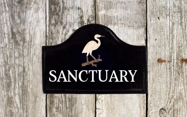 Heron Sign 12" X 8"