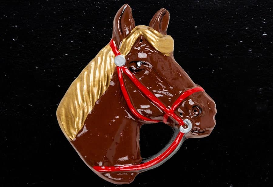 Horse Head in Shoe Oval House Sign 16" X 11" - Image 2