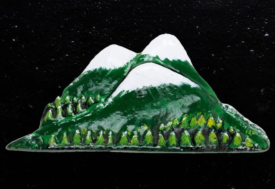 Mountain Range Oval House Sign 16" X 11" - Image 2