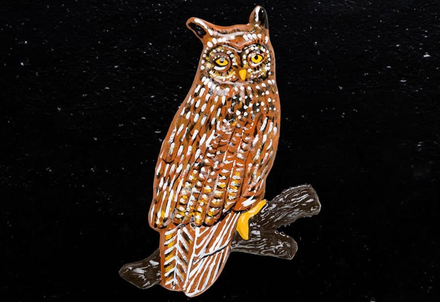 Owl Oval House Sign 16" X 11" - Image 2