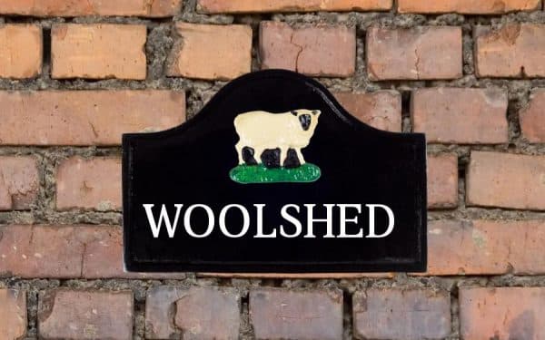 Sheep Sign 12" X 8"