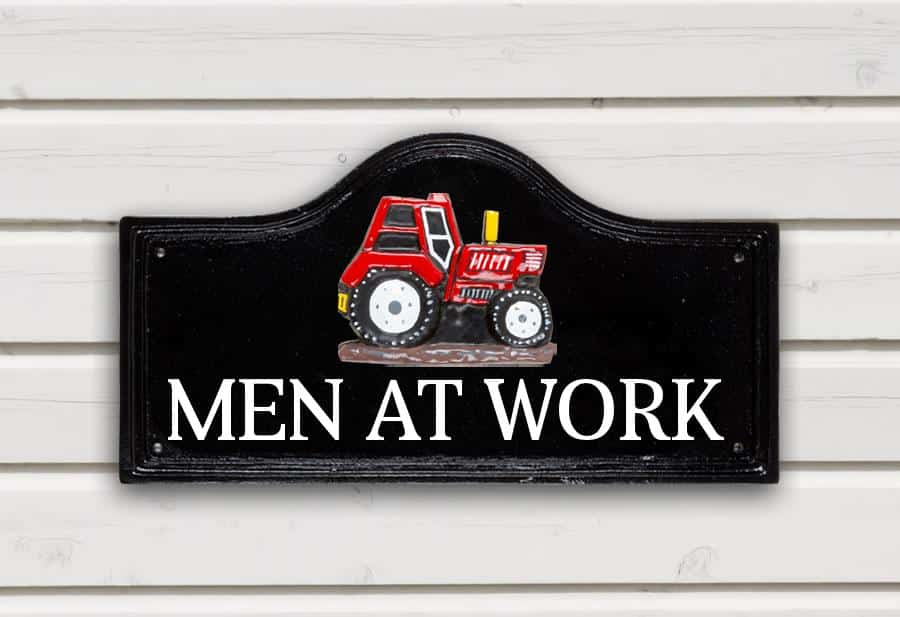 Tractor House Sign 15" X 8"