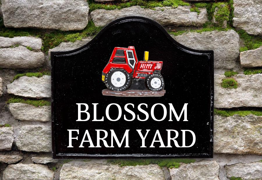 Tractor House Sign 12" X 11"